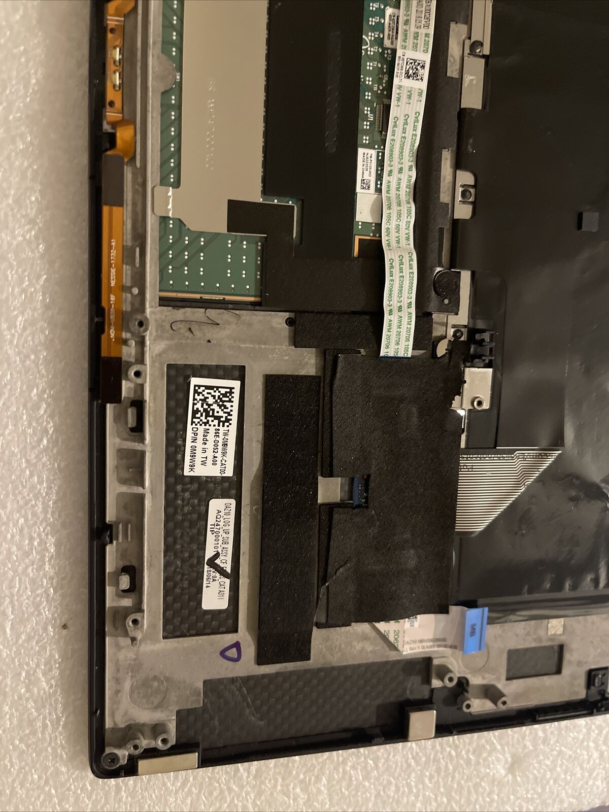 Genuine Dell XPS 9575 Palmrest Touchpad US Backlit Keyboard  M9W9K H6 P7