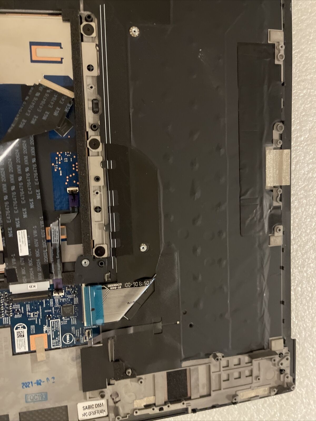 Dell XPS 9700 9710 Precision 5760 Palmrest Backlit US Eng Keyboard  0FWJ2 H1 P5
