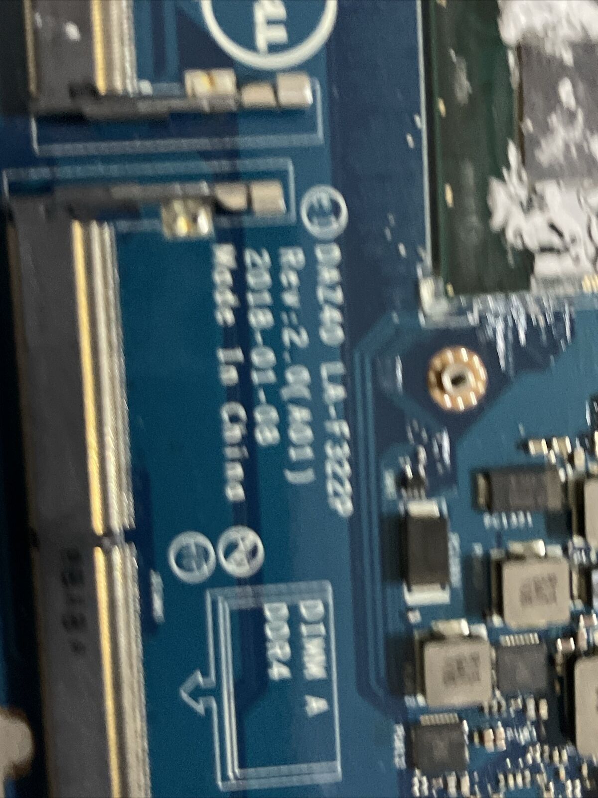 Genuine Dell Latitude 7490 I5-8350U Laptop Motherboard LA-F322P 0KGYDF KGYDF B7