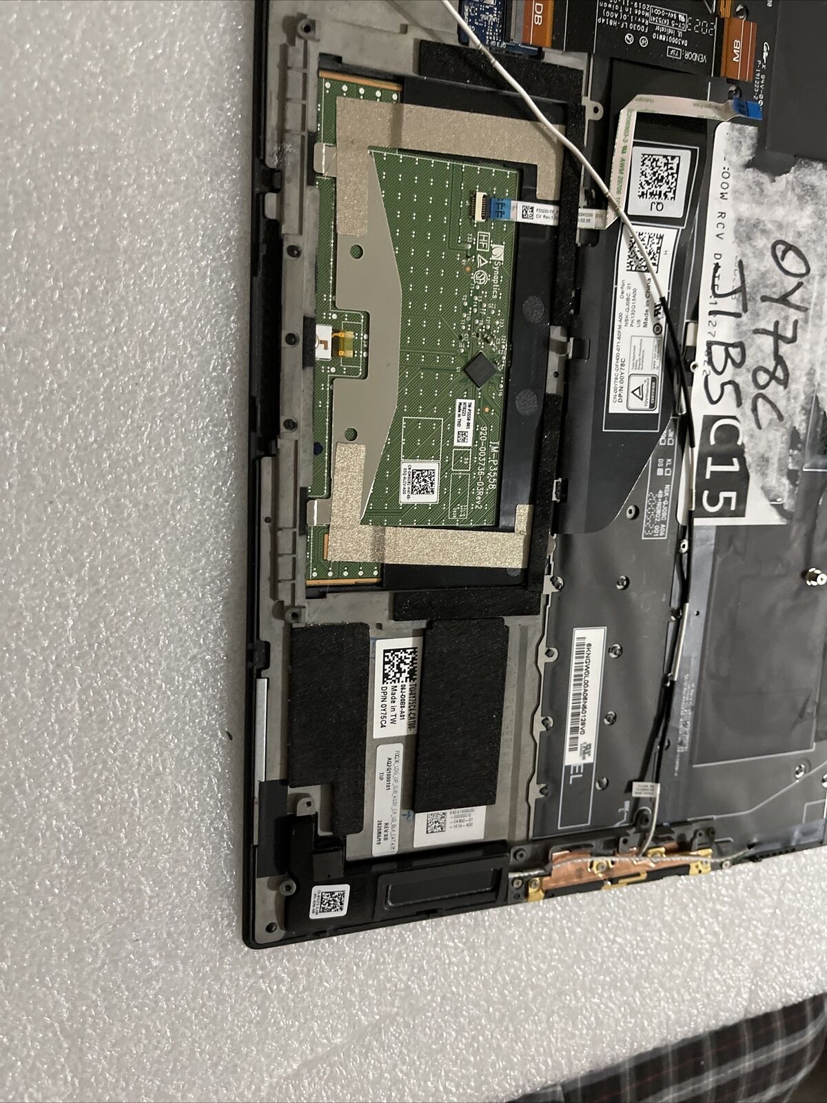 Genuin Dell XPS 9300 LCD Palmrest Touchpad US/EN BCL Keyboard Y75C4 0Y78C J1B5