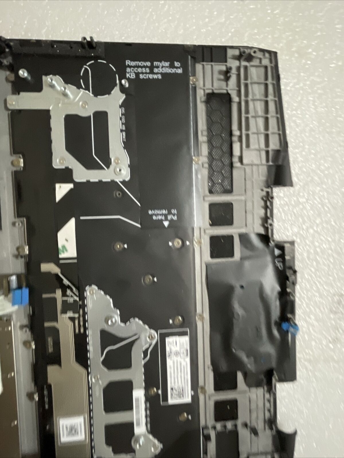Dell Alienware M15 15.6" Laptop Palmrest Touchpad Keyboard Speakers VNPDJ H2 T1