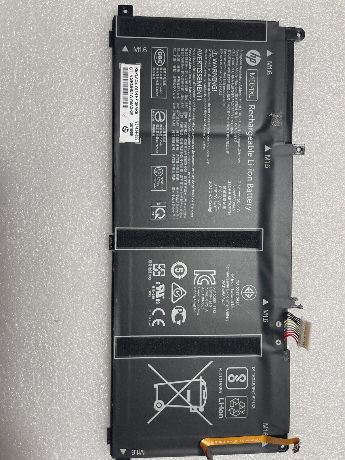 Genuine  Battery for HP Elite X2 1013 G3 HSTNN-IB8D 937519-1C1 937519-171 ME04XL
