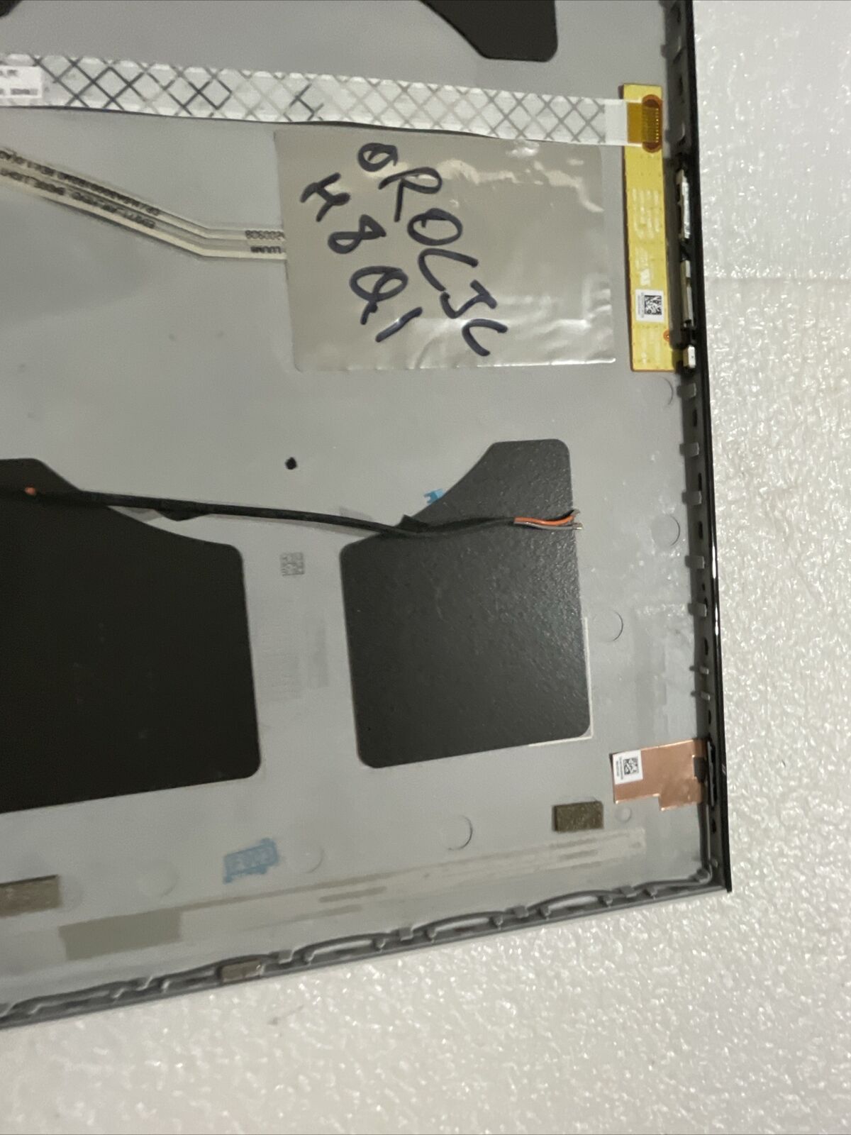 Oem Dell Alienware M17 R3 LCD Back Cover 17.3 White Camera Cables R0CJC H8 Q1
