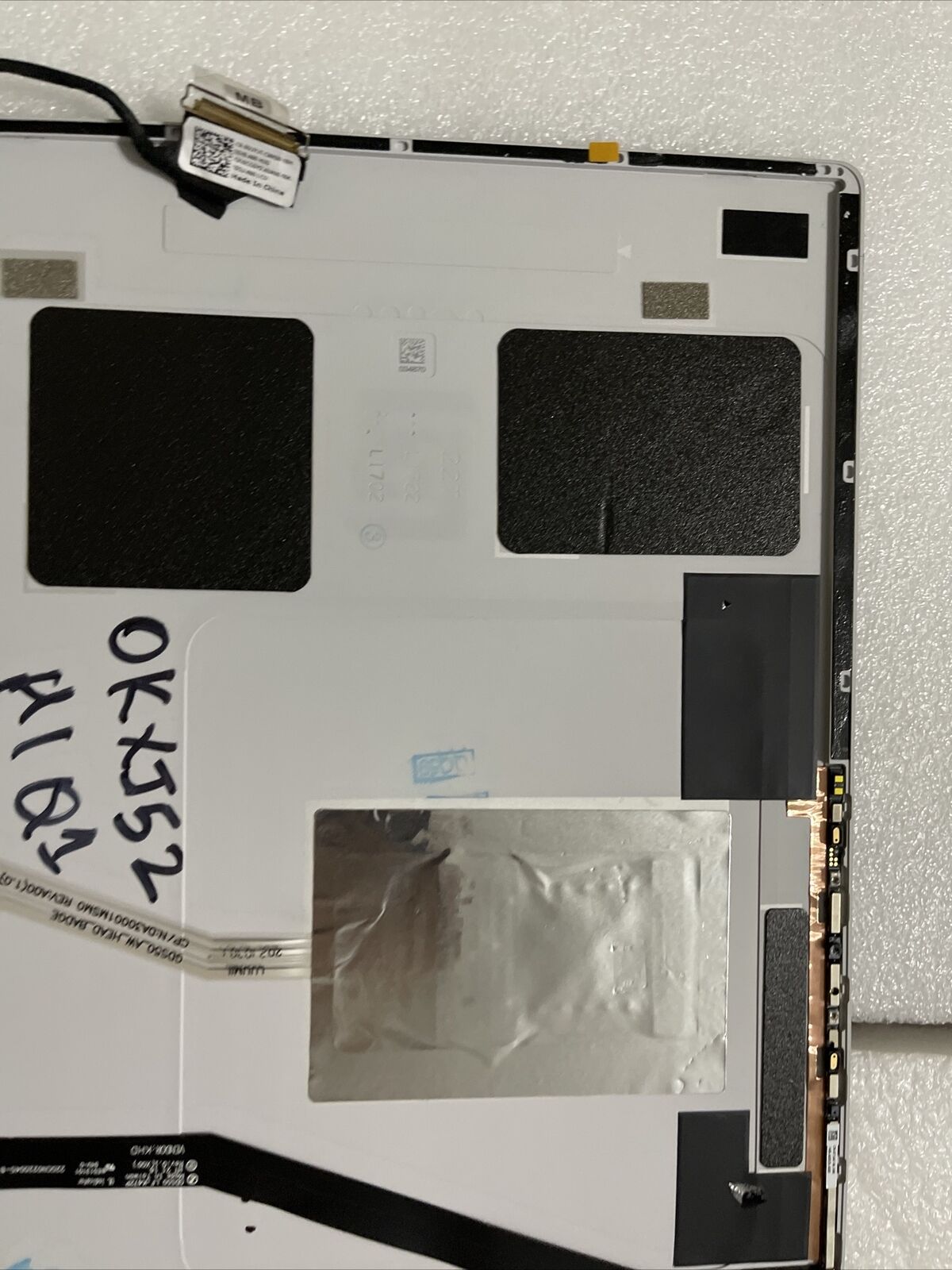 DELL Alienware Laptop X15 R1 R2 White Rear Top Cover Camera KXJ52 0KXJ52 H1 Q1