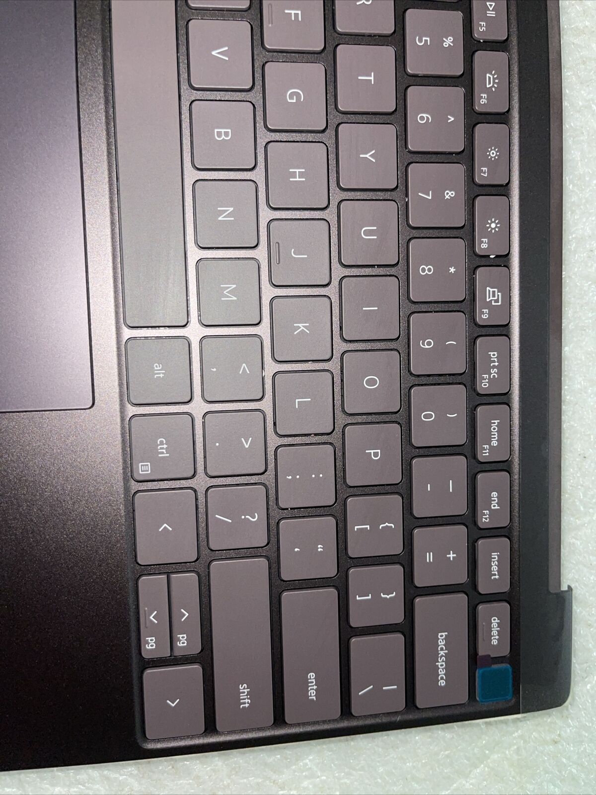 Genuine Dell XPS 13 9315 Touchpad Palmrest Backlit US Keyboard Violet TCFFP KTP9
