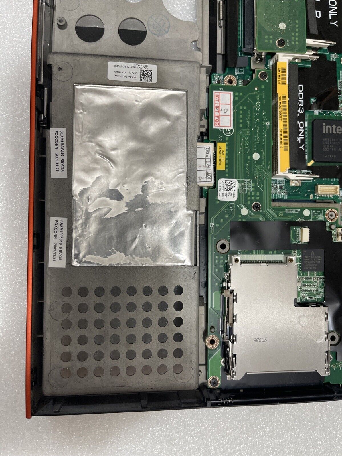 OEM Dell Precision M6400 Laptop Motherboard Mainboard W/ Bottom Base CDWGG H1 B9