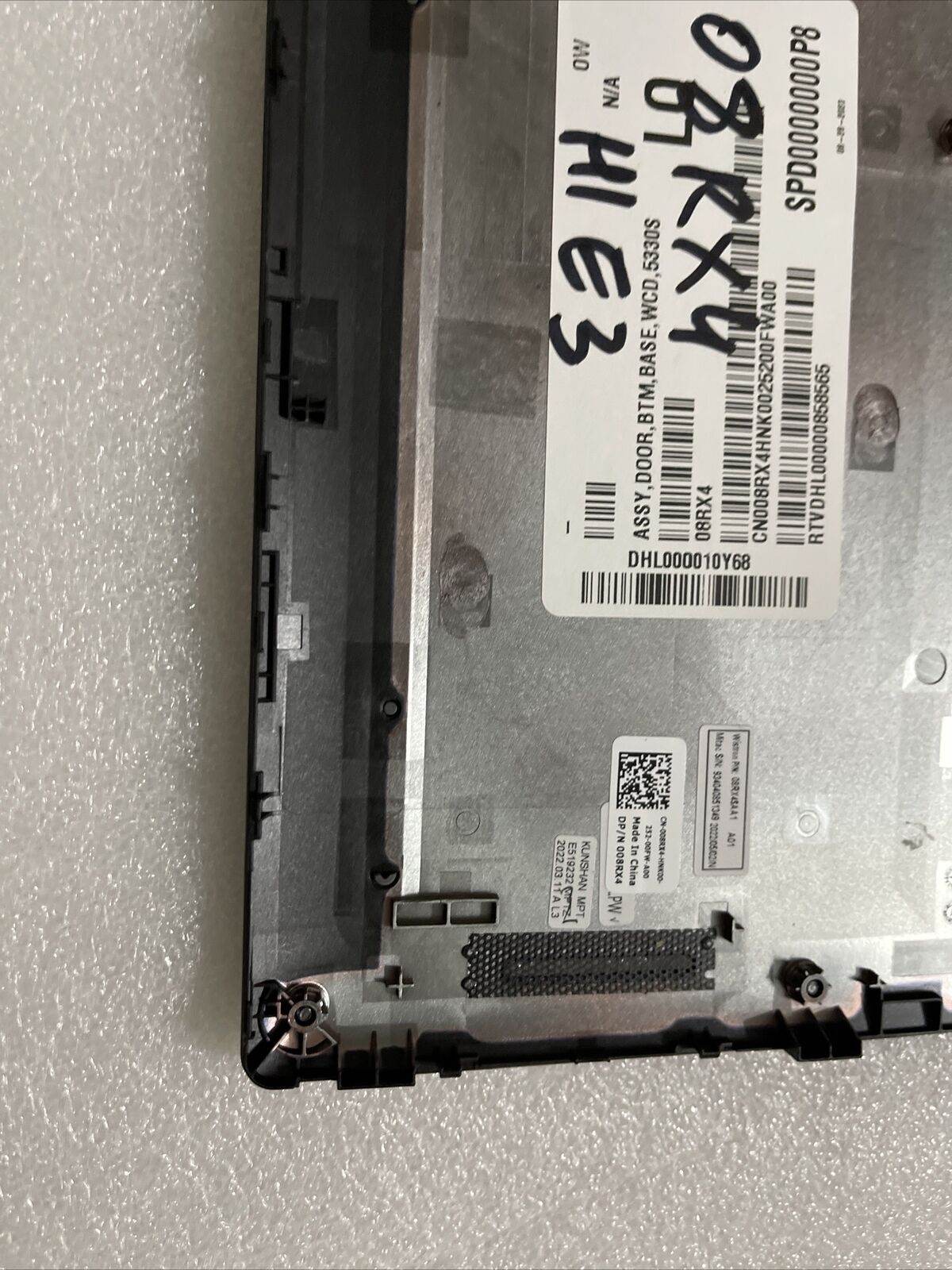 Genuine DELL Latitude 5330 Laptop Bottom Base Lower Cover   08RX4 008RX4 H1 E1