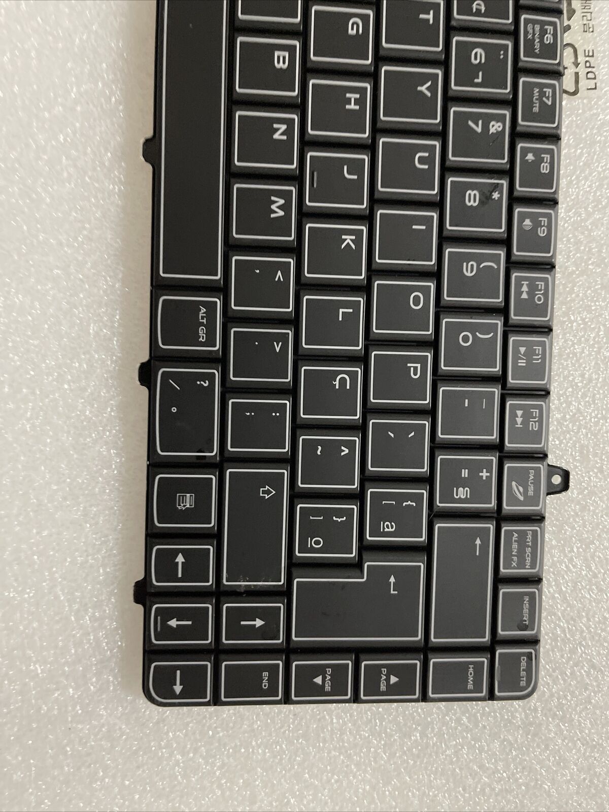 Genuine Dell Alienware M15 Brazilian Portuguese Laptop Keyboard KHHF6 0KHHF6 A1