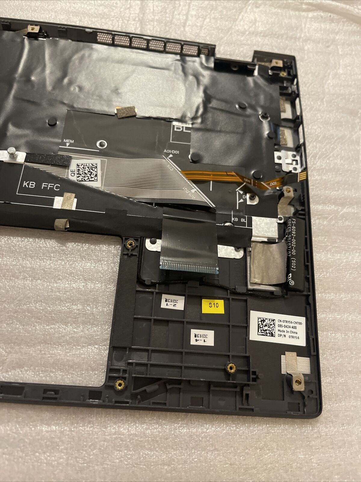 Genuine Dell Vostro 5300 5301 Laptop Palmrest US EN Backlit Keyboard TRY56 P3
