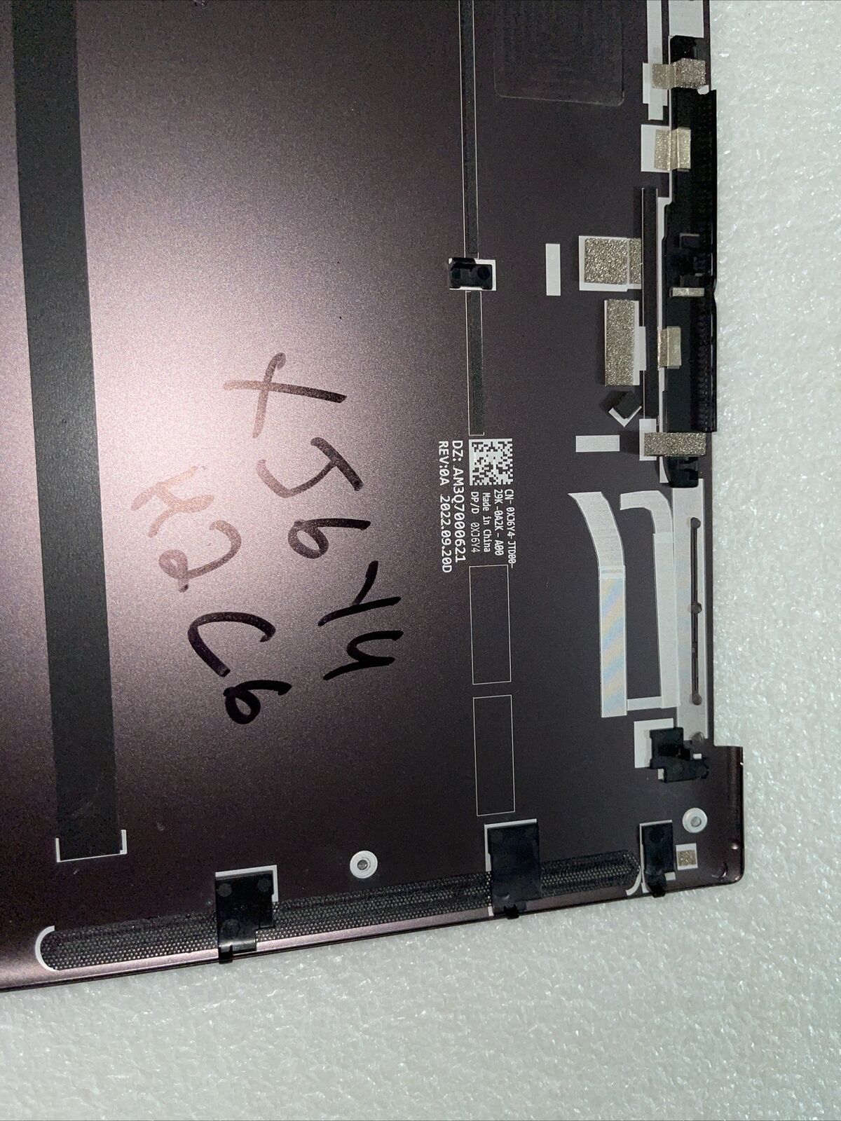 Genuine Dell XPS 13 9315 2022 Bottom Base Cover PURPLE Umber 0XJ6Y4 XJ6Y4 H2 C6