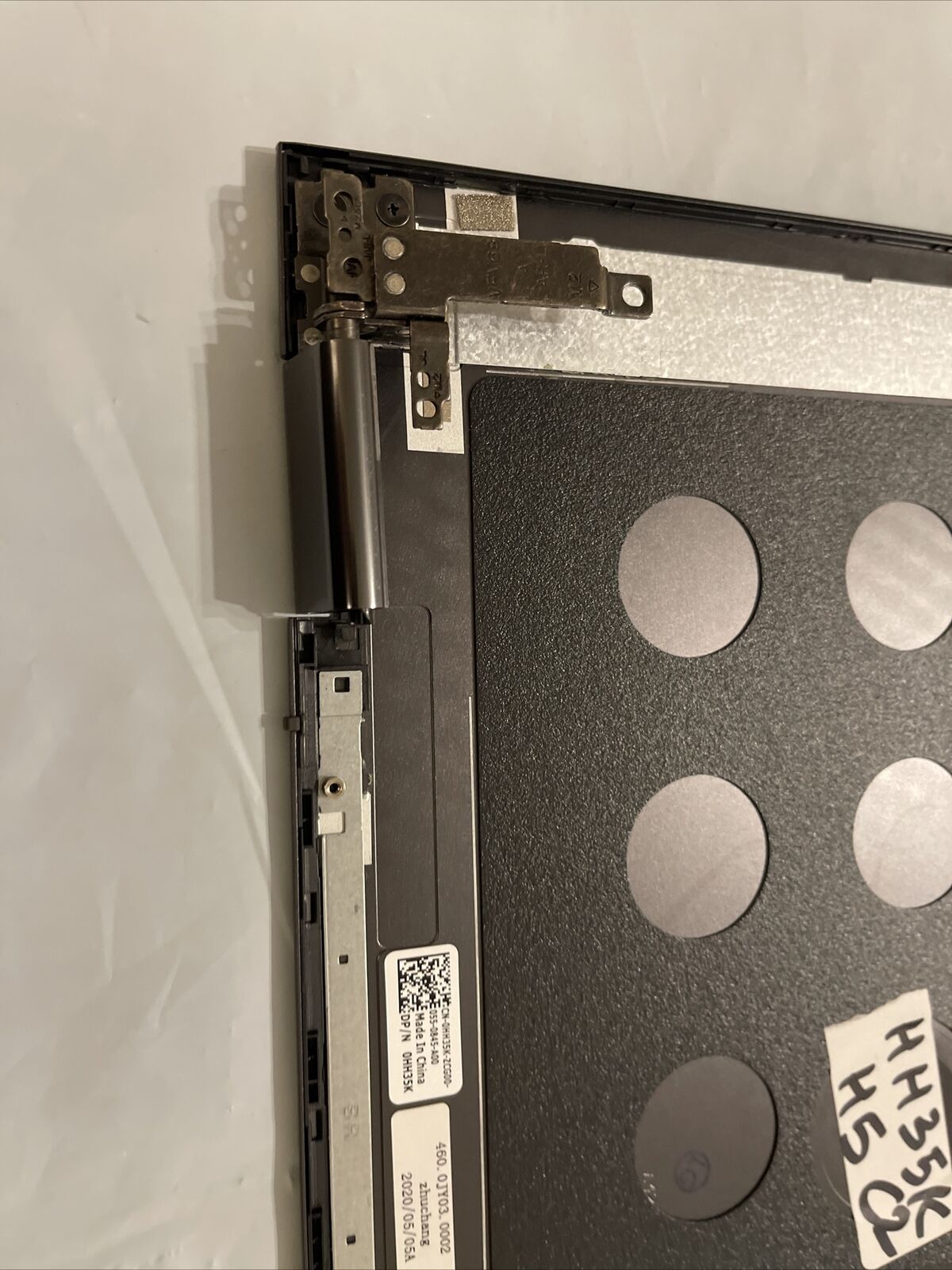 Dell Inspiron 7500 2-in-1 15.6" LCD Back Cover Lid Hinges  HH35K H5 C2 Grade B