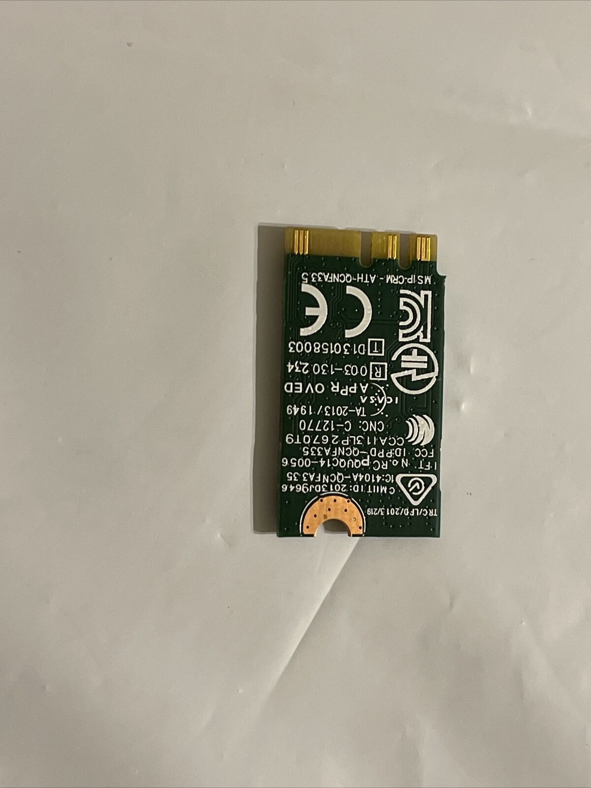 Genuine Dell OEM Wireless DW1707 WiFi 802.11 b/g/n BT4.0 NGFF Card  YCM9R 0YCM9R