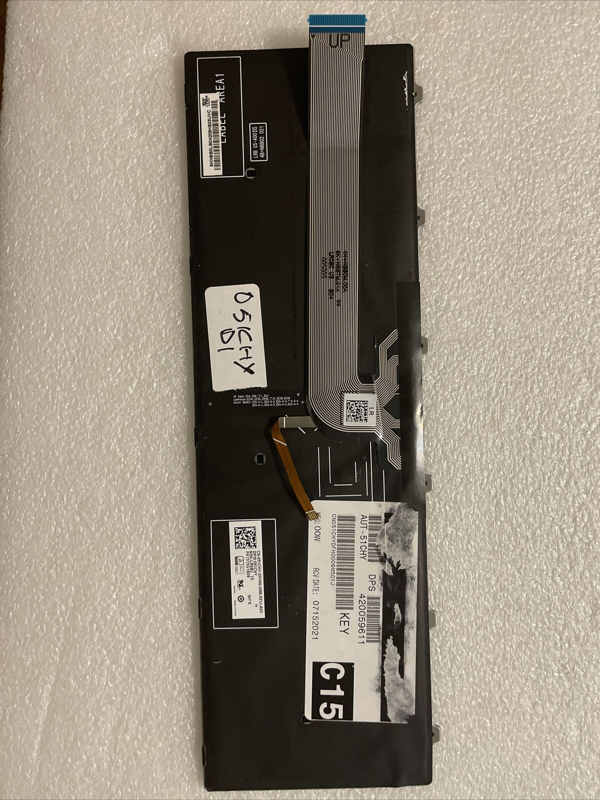 Genuine Dell Inspiron 5542 Latitude 3550 US Backlit Keyboard 51CHY 051CHY D1 B2