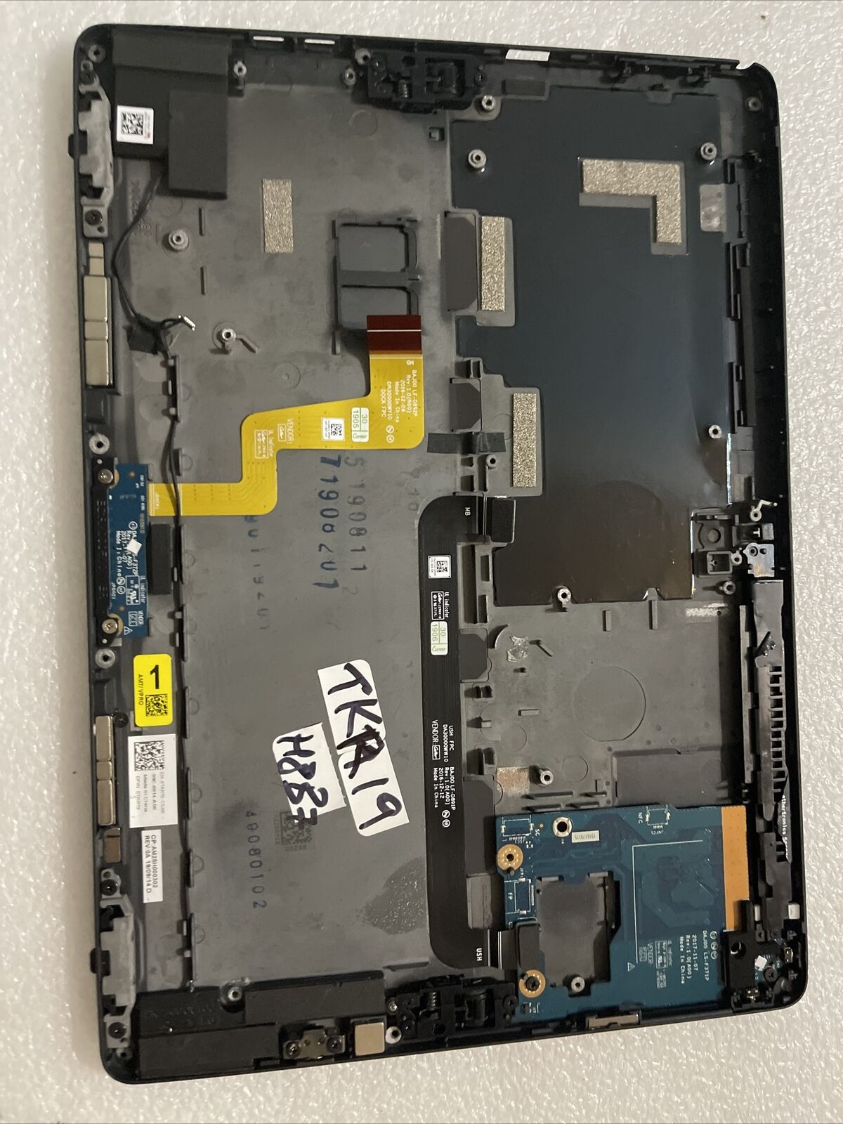 GENUINE DELL  LATITUDE 12 5290 LCd Top Back Cover Extras Black T17G TKR19 H8 B7
