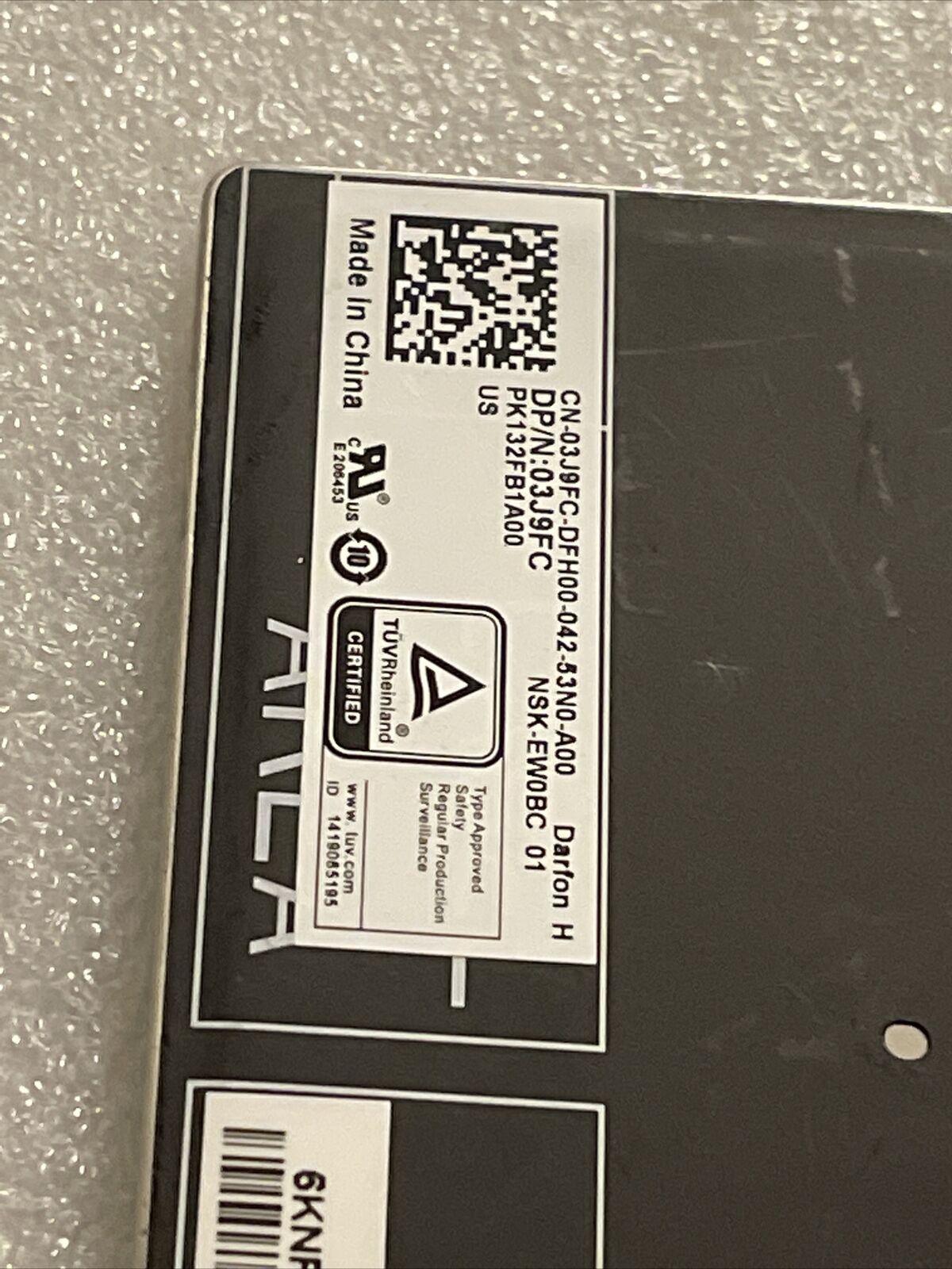 New Dell OEM Latitude 5400 5401 Backlit Laptop Keyboard Dual Point 3J9FC 03J9FC