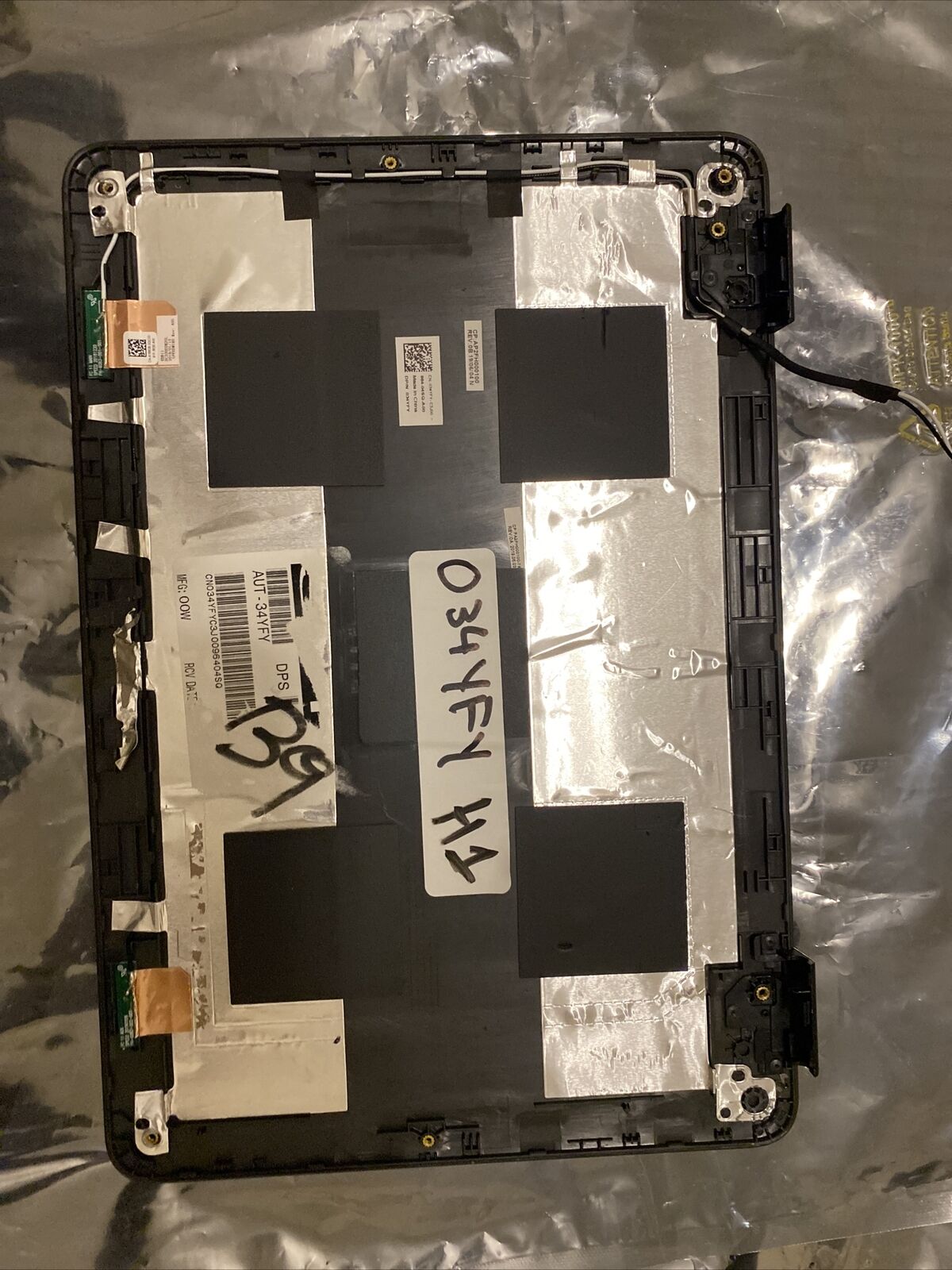 Genuine Dell Chromebook 3100 LCD Top Back Cover Grey 34YFY Grade B H1 B9