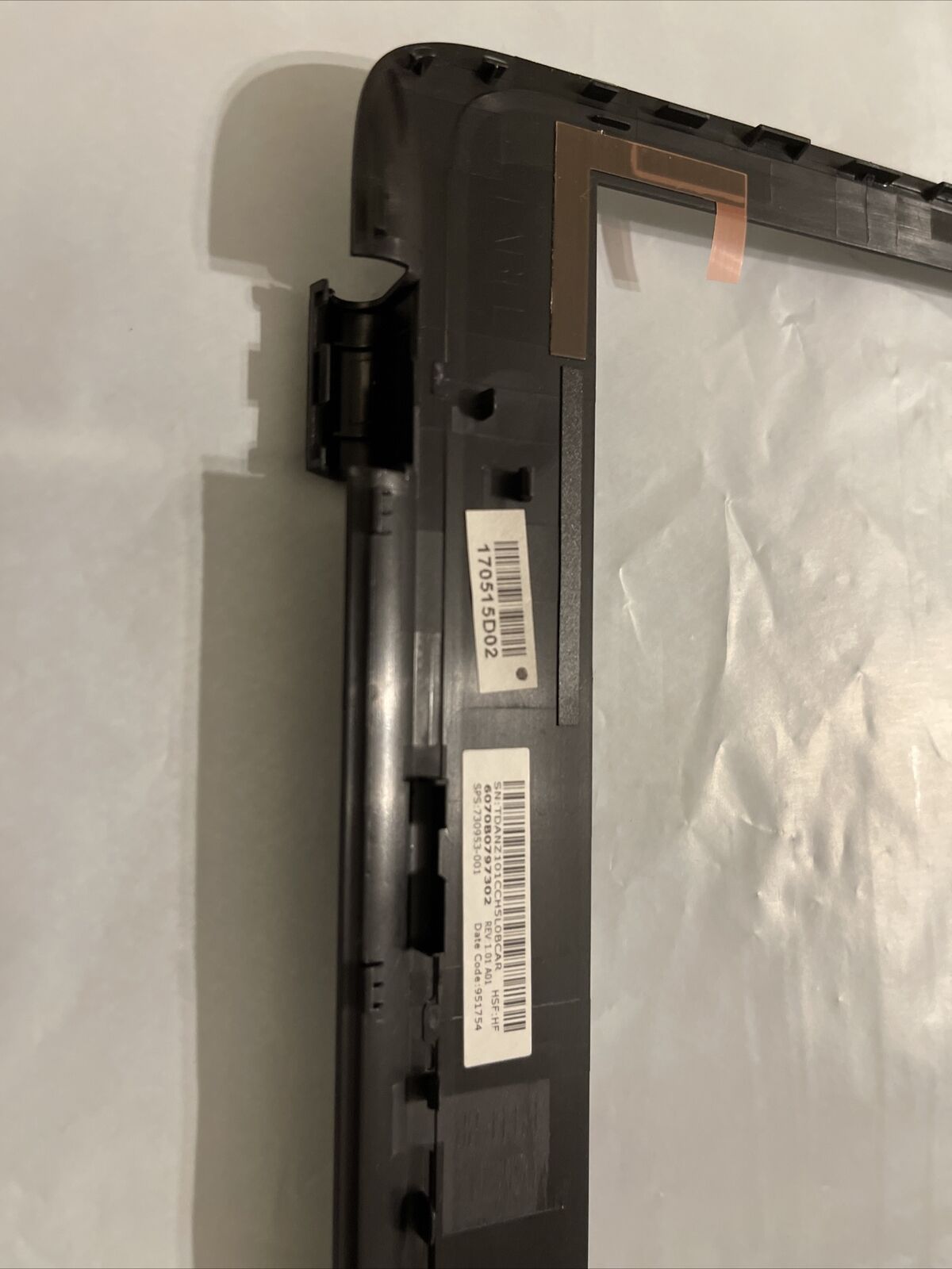 New Genuine HP ZBook LCD Bezel With webcam hole 1510B1665402 730953-001 730953