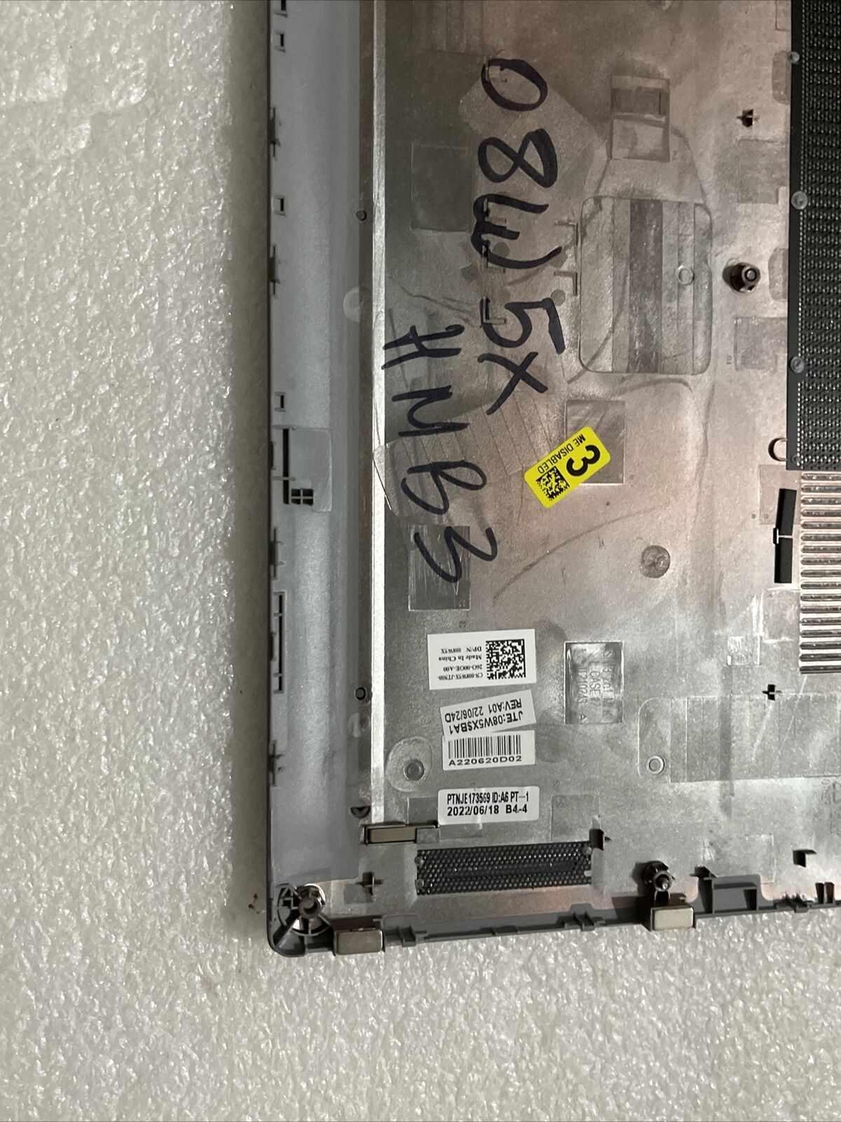 Dell Latitude 5330 E5330 2in1 Lower Bottom Base Case Cover 008W5X 08w5X HM B3
