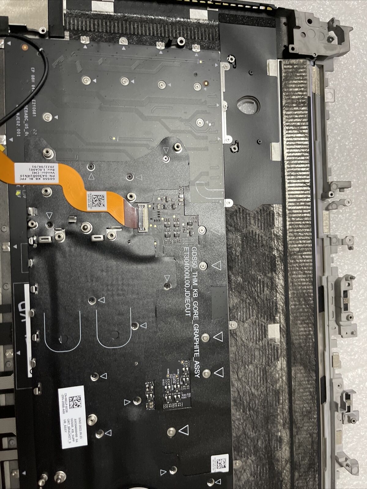 New Oem Dell Alienware X15 R1 R2 Palmrest US English Keyboard  386PV 5VHRX K1 H2
