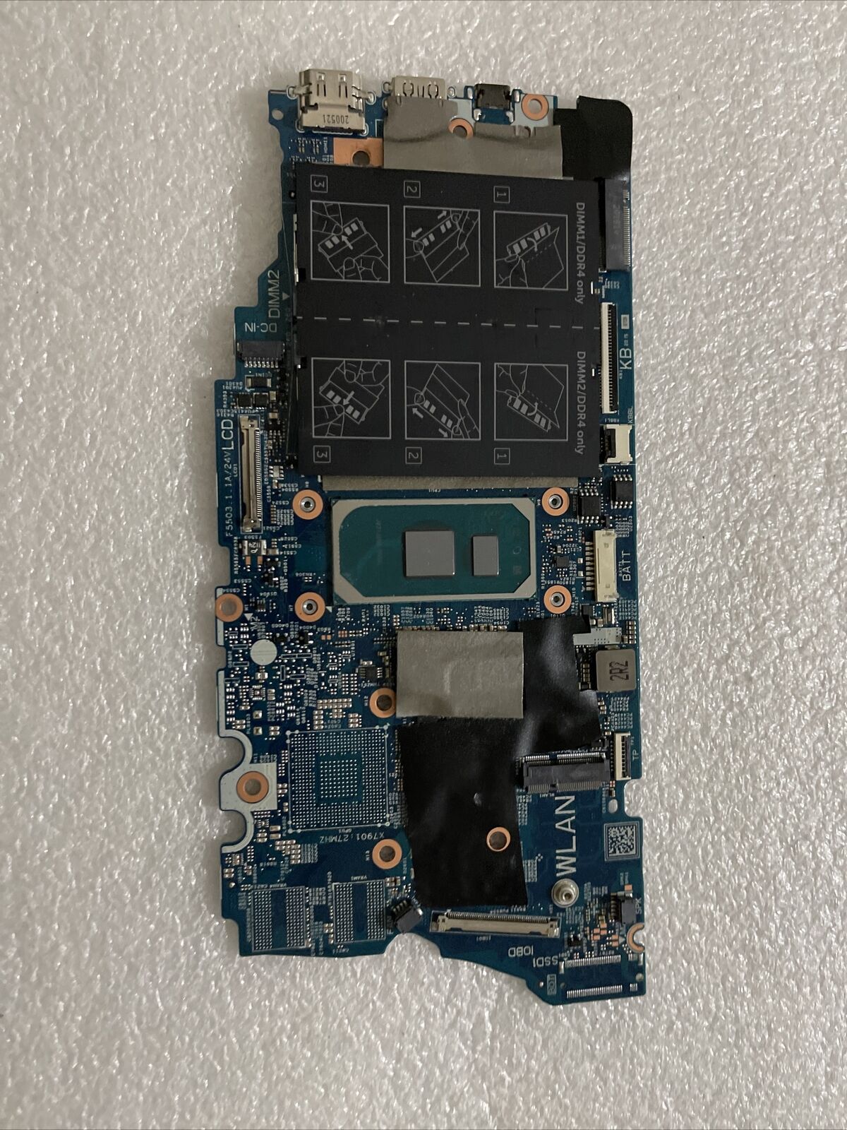 DELL INSPIRON 5400 2-IN-1 INTEL CORE I5-1035G1 CPU LAPTOP MOTHERBOARD XWV63 B7
