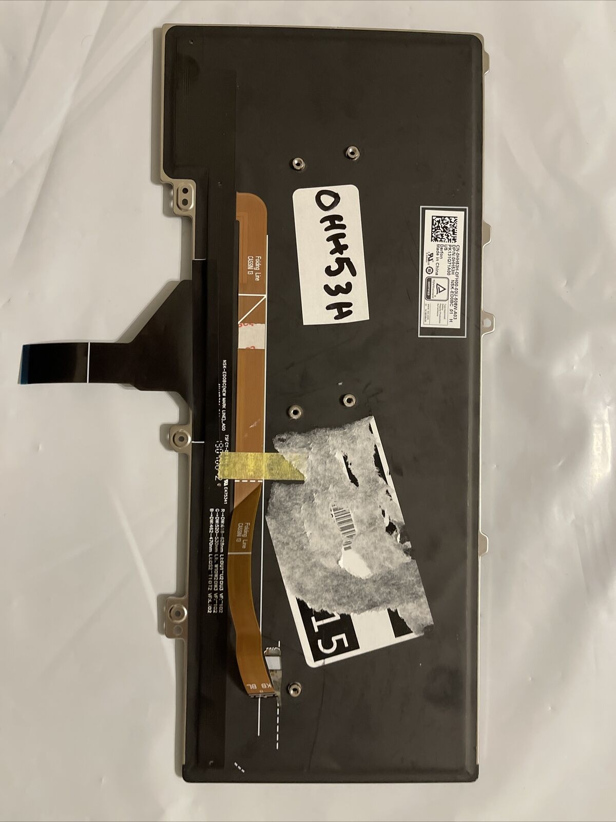 Genuine OEM Dell 0HH53H  V155625AS1 US Layout Backlit Keyboard HH53H 0HH53H B4