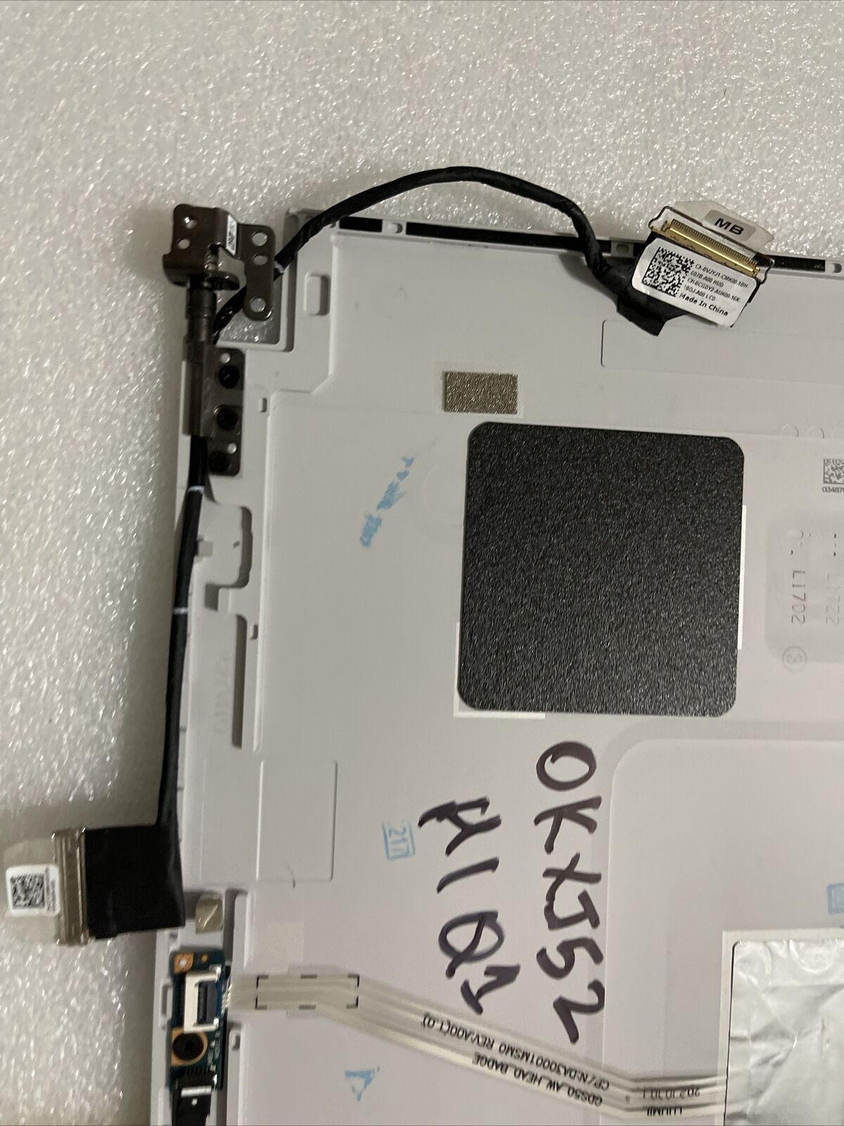DELL Alienware Laptop X15 R1 R2 White Rear Top Cover Camera KXJ52 0KXJ52 H1 Q1