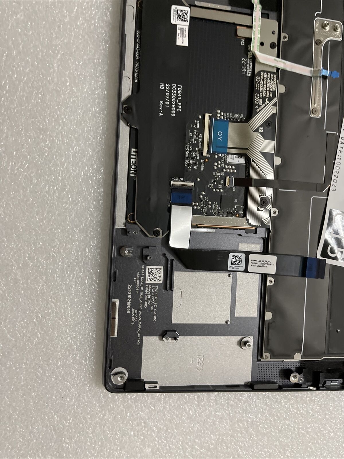 Dell Latitude 9430/2-in-1 Palmrest Touch US Eng Laptop keyboard YF2N3 R0J9D S1P9