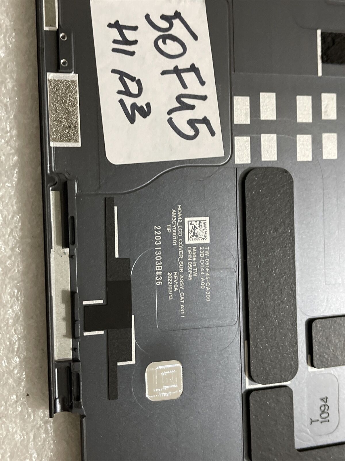 Genuine Dell Latitude 9420 2 in 1 LCD Rear Lid Top Back Cover  050F45 50F45 H1A3