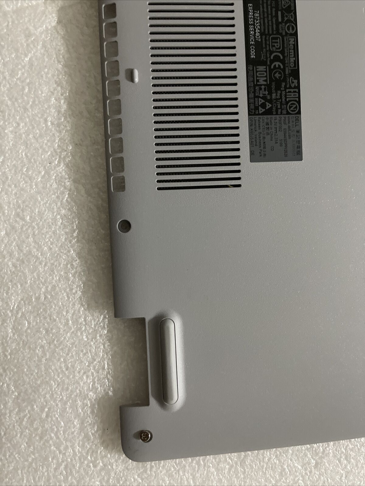 Genuine Dell Inspiron 5593 Laptop Bottom Base Case Cover Assembly R3D59 H2 C4