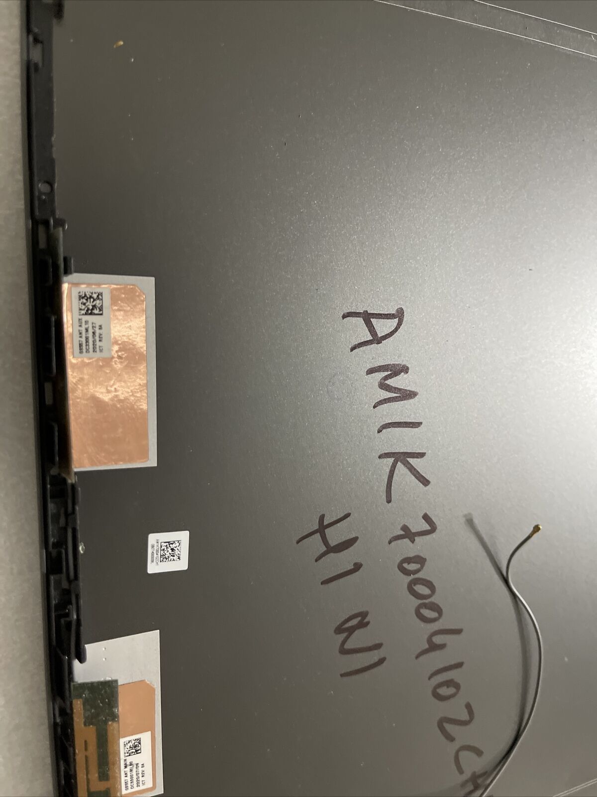 LENOVO IDEAPAD 5 15IIL05 GRAY LCD BACK COVER AM1K7000410 H1 N1 Screw Holes broke