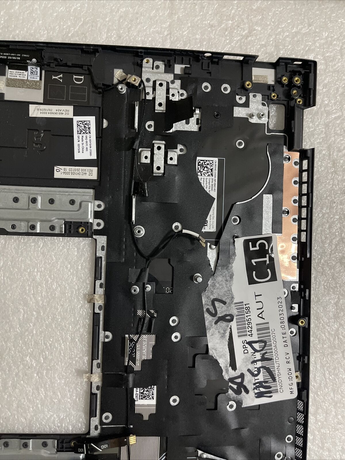 Dell Vostro V5401 5401 Laptop Palmrest English Backlit Keyboard DY5HN SP D5