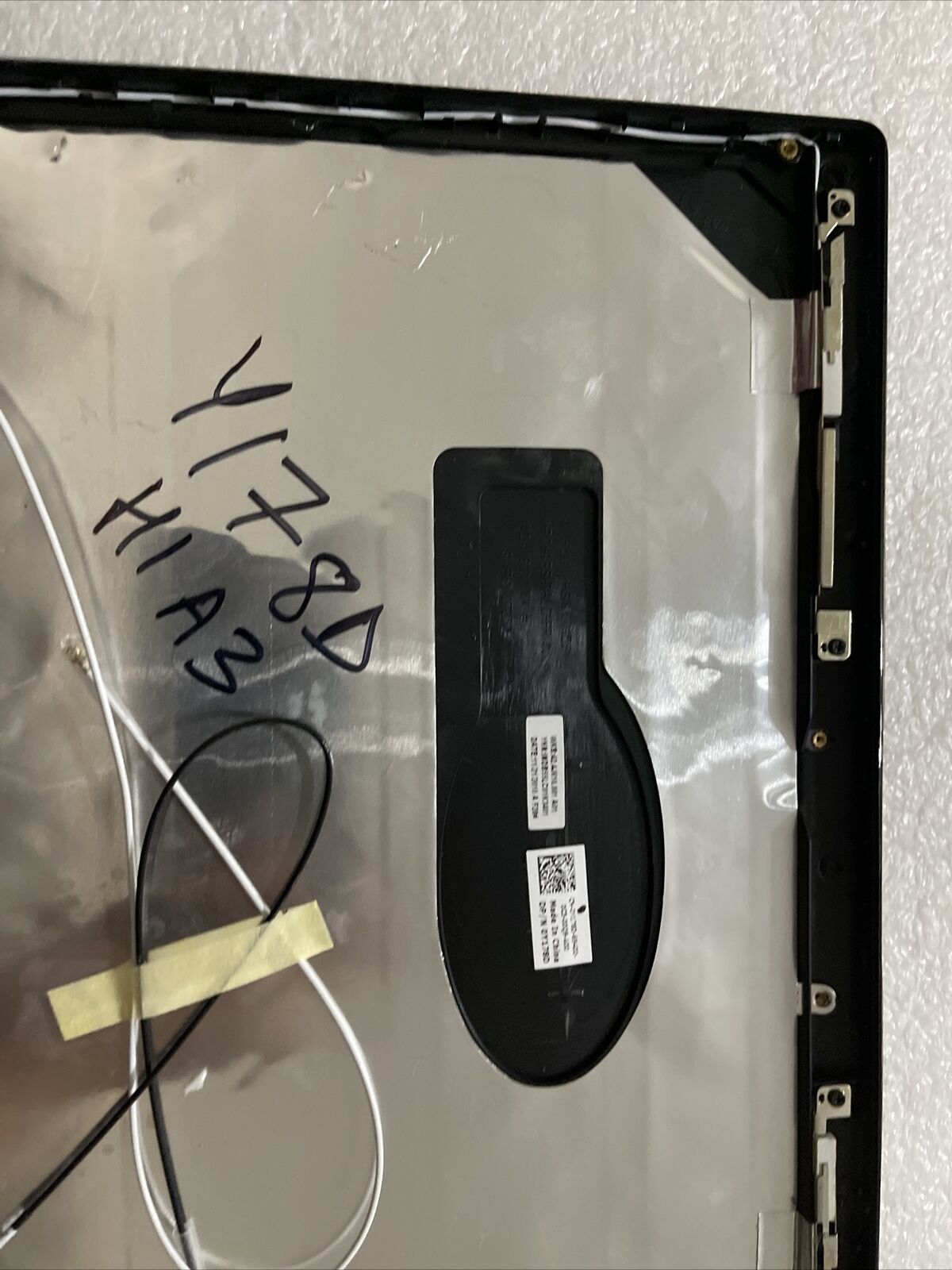 New Dell OEM Inspiron 1318 LCD Back Cover Lid  Hinges Blue F205H Y178D H1 A3