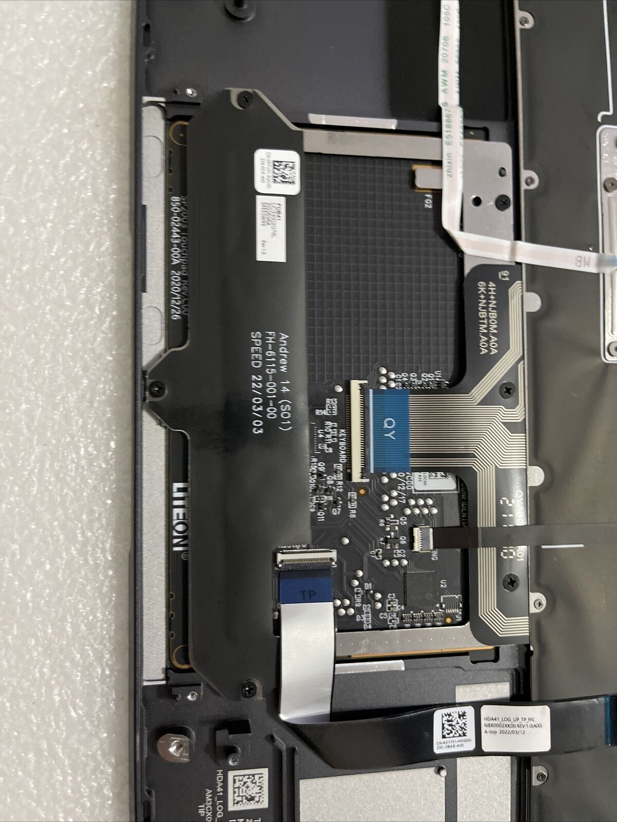 Genuine Dell Latitude 9430 Laptop Us BCL Keyboard Palmrest Gray R0J9D YF2N3 STP9