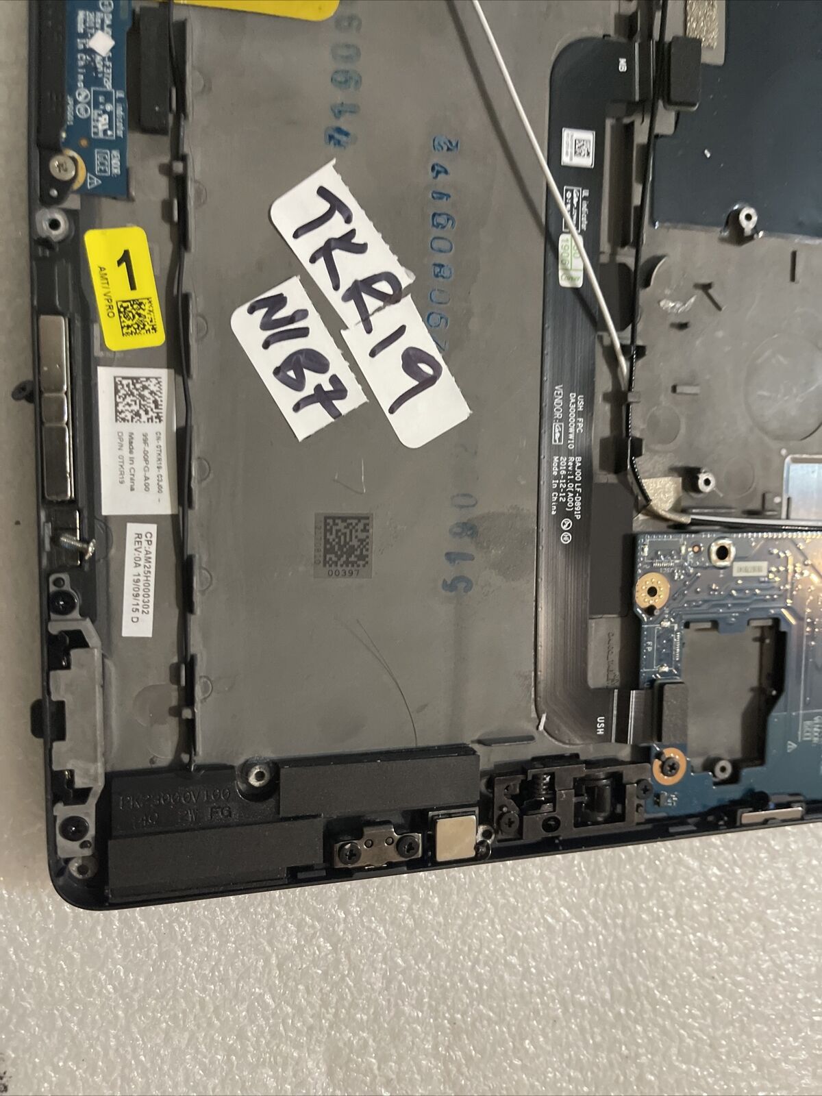 GENUINE DELL  LATITUDE 12 5290 LCd Top Back Cover Extras Black T17G TKR19 N1 B7