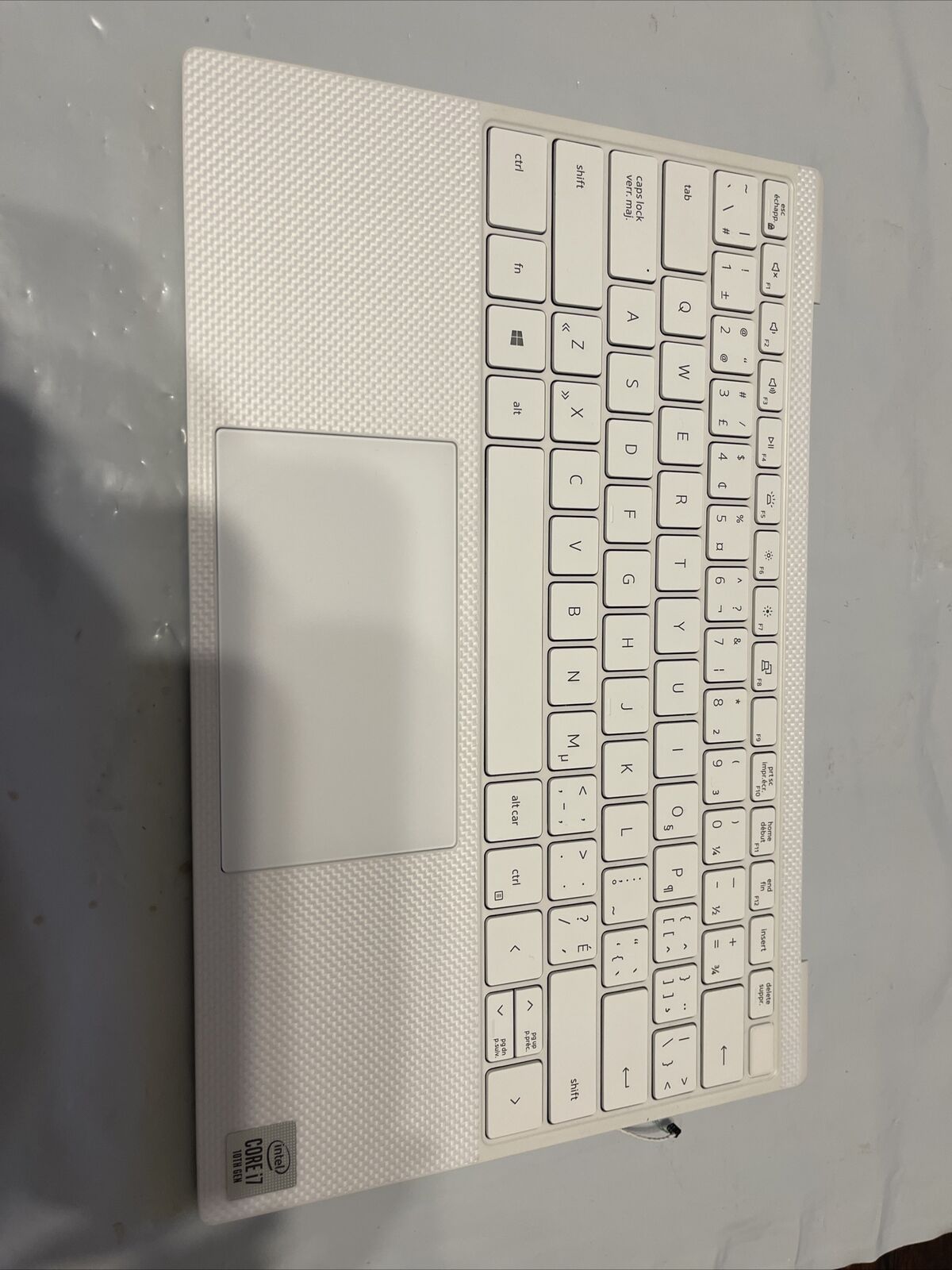 Dell XPS 9300 Palmrest Touchpad french Keyboard Assembly GT8XM P6 T1