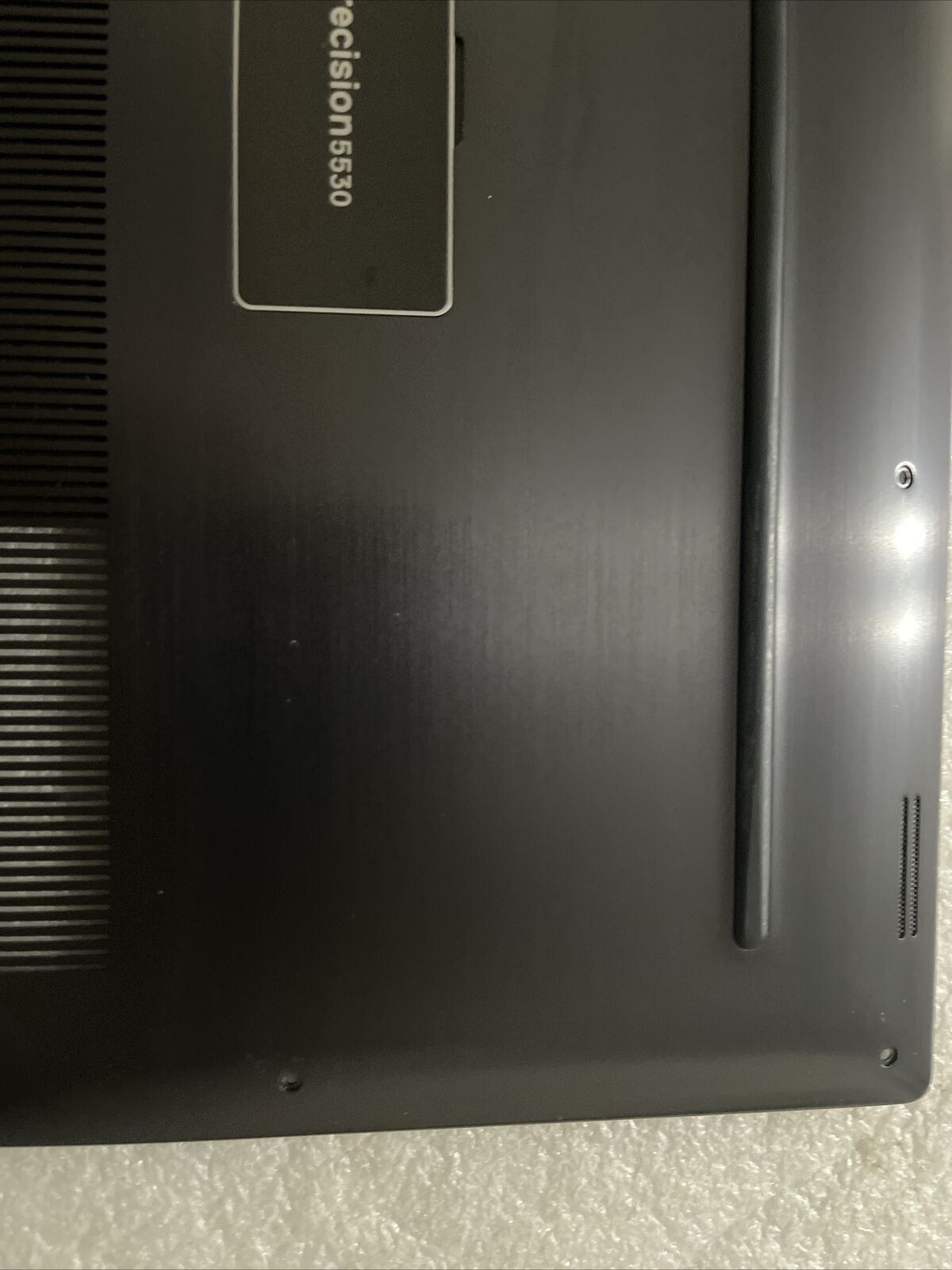 Genuine Dell Precision 5530 Laptop Bottom Base Metal Cover Black H7FWF H1C1