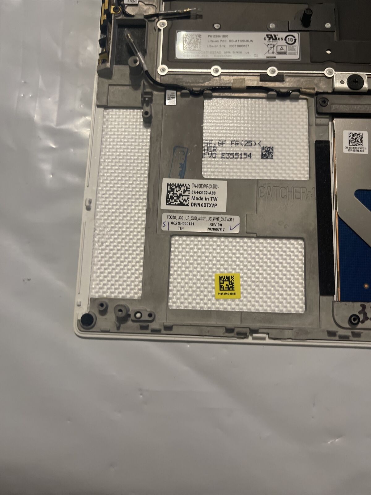 Dell XPS 9500 9510 Precision 5750 Palmrest Touchpad US BCL Keyboard DTXVP T1