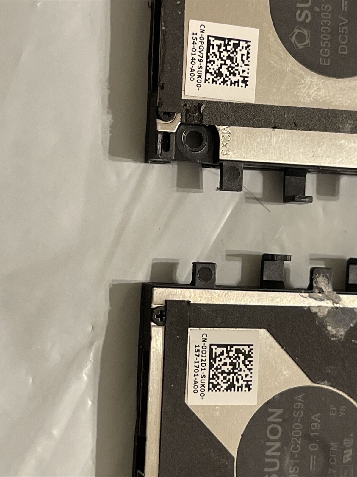 Genuine DELL latitude 7320 CPU Right Left Cooling FANS 0PGV79 PHV79 DJ2D1 0DJ2D1