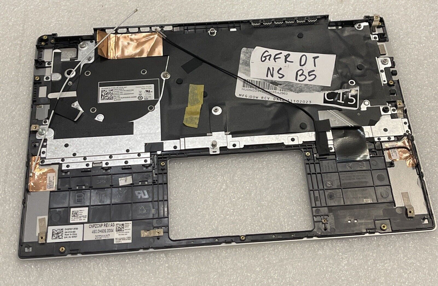 GENUINE DELL LATITUDE 3301 LAPTOP PALMREST US KEYBOARD RK3KP GFRDT NS B5