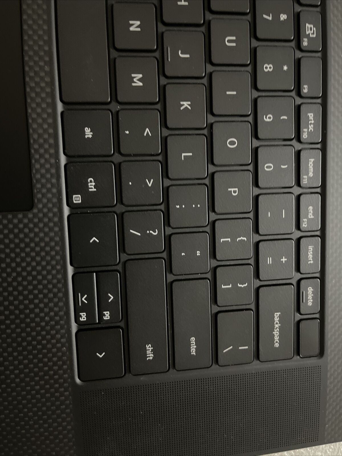 New Dell XPS 9720 Touchpad Palmrest Backlit US English Keyboard 0FWJ2 G12XP H2P3