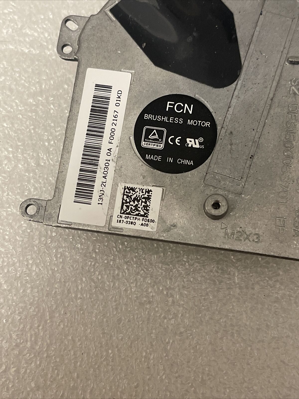 DELL Latitude 7212 Laptop Cooling Fan 0PCTPH (One fan blade broken )See Pics P6