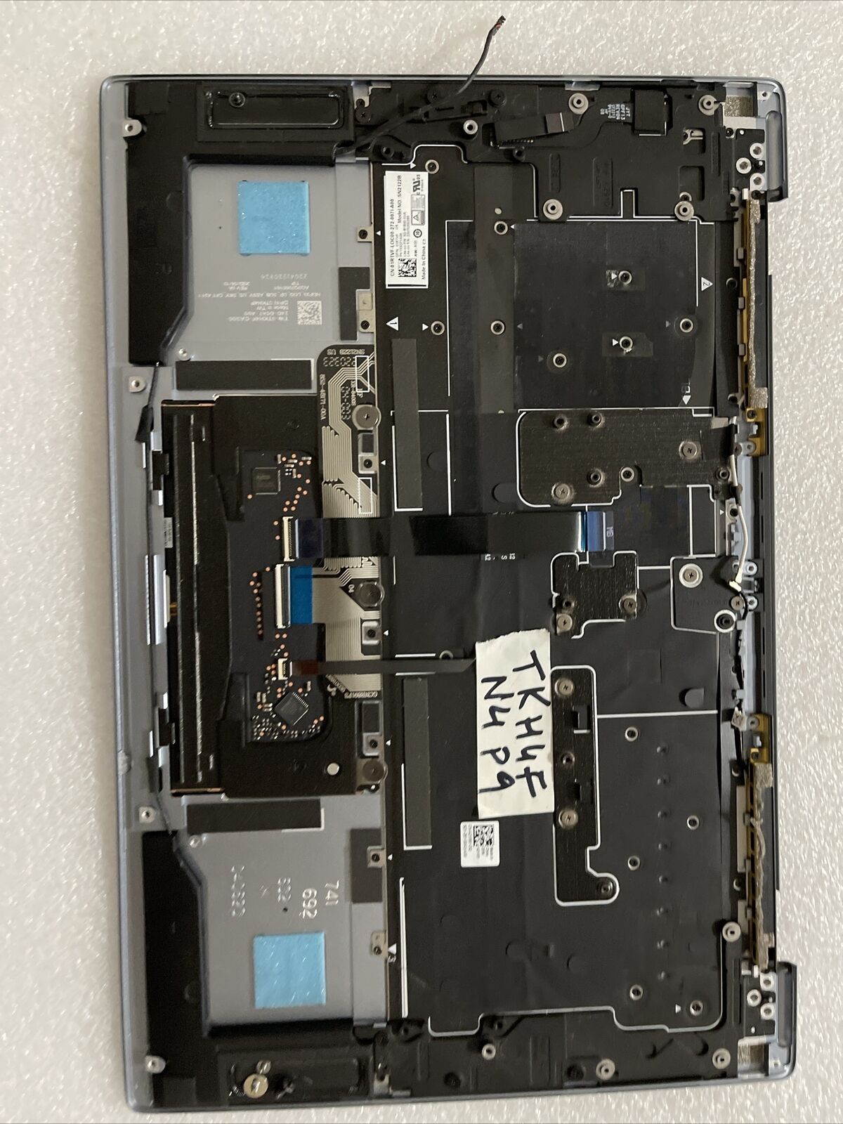 Dell XPS 9315 Laptop Palmrest Touchpad US Keyboard Speakers Sky Blue TKH4F N4P9