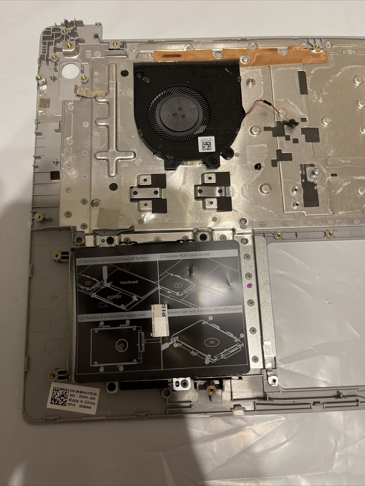 Genuine Dell Inspiron 15 5580 LCD Palmrest US/EN Backlit Keyboard K8HH4 P3
