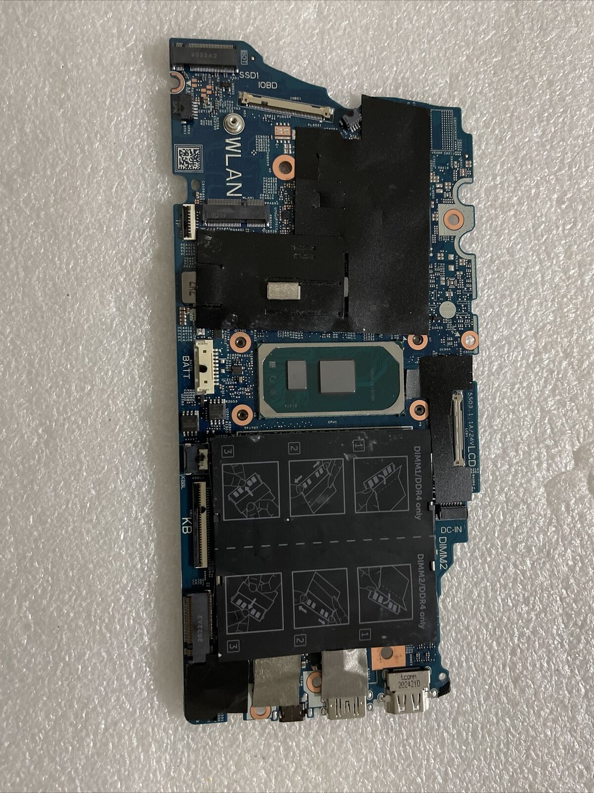 Dell TG76R Inspiron 5501 Motherboard Core i5-1035G1 1.0GHz 8GB 0HD TG76R B6