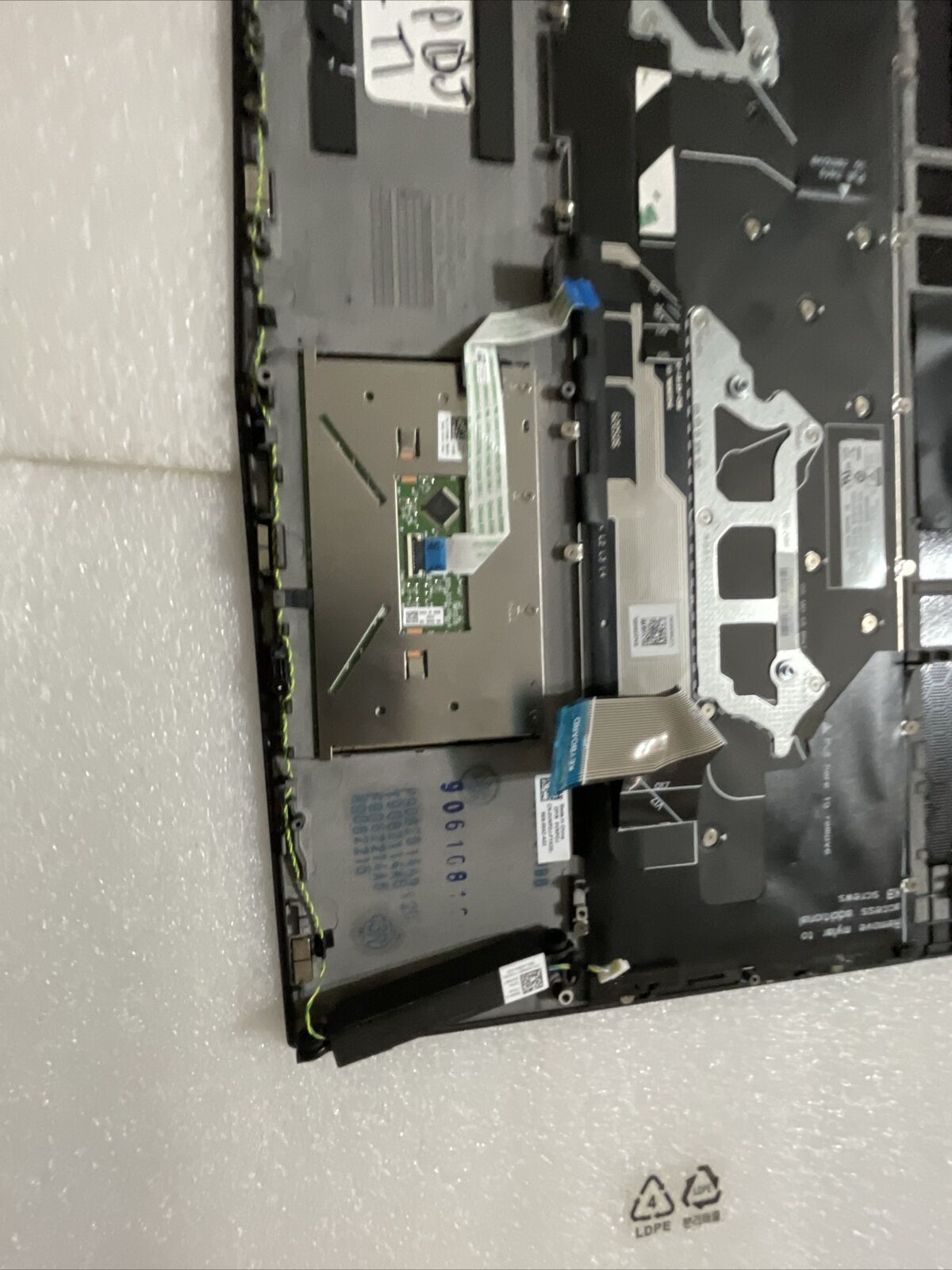 Dell Alienware M15 15.6" Laptop Palmrest Touchpad Keyboard Speakers VNPDJ H2 T1