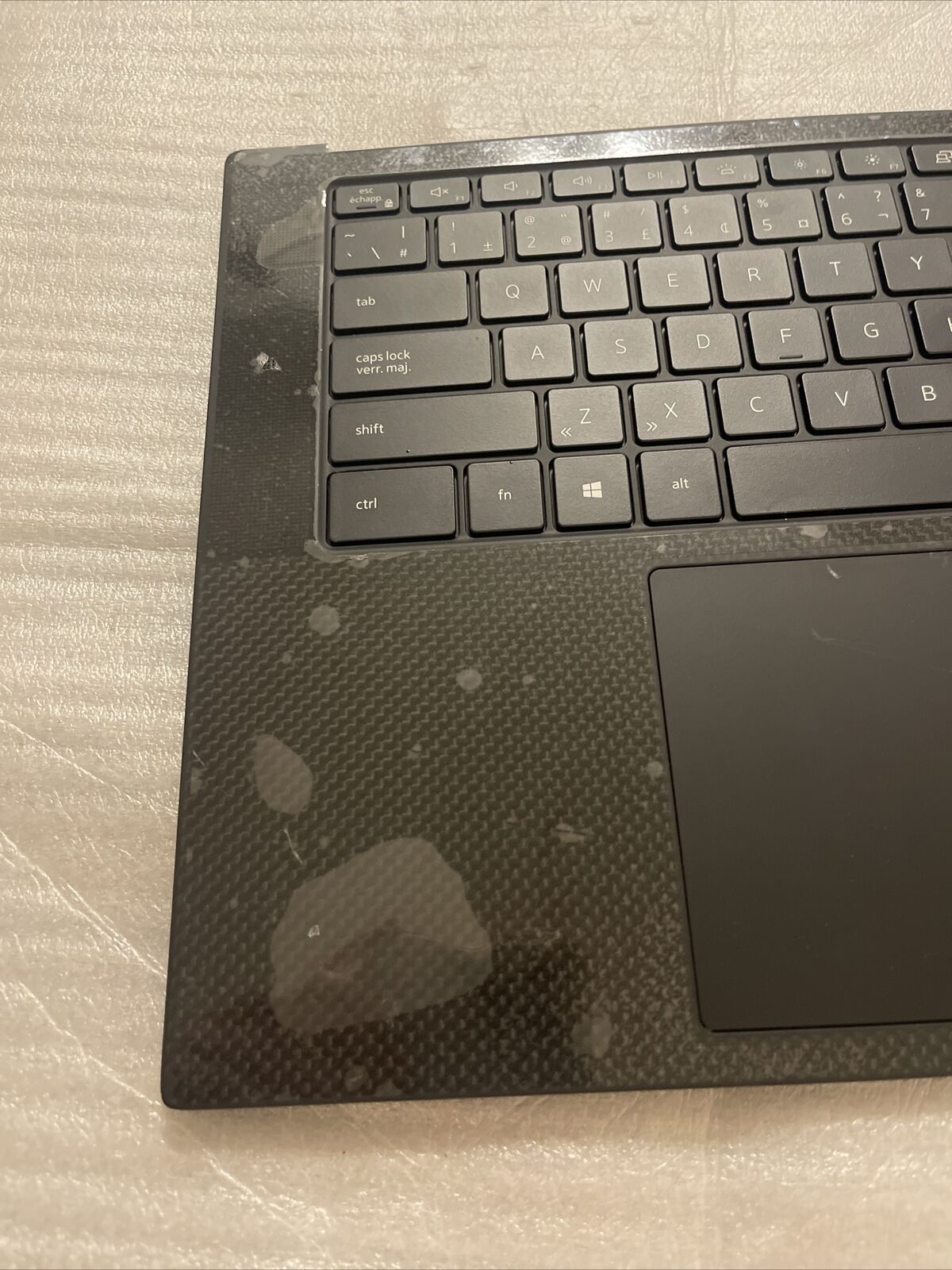 French Dell OEM XPS 9500 Touchpad Palmrest french Keyboard  6JV4G 06JV4G 18 P3