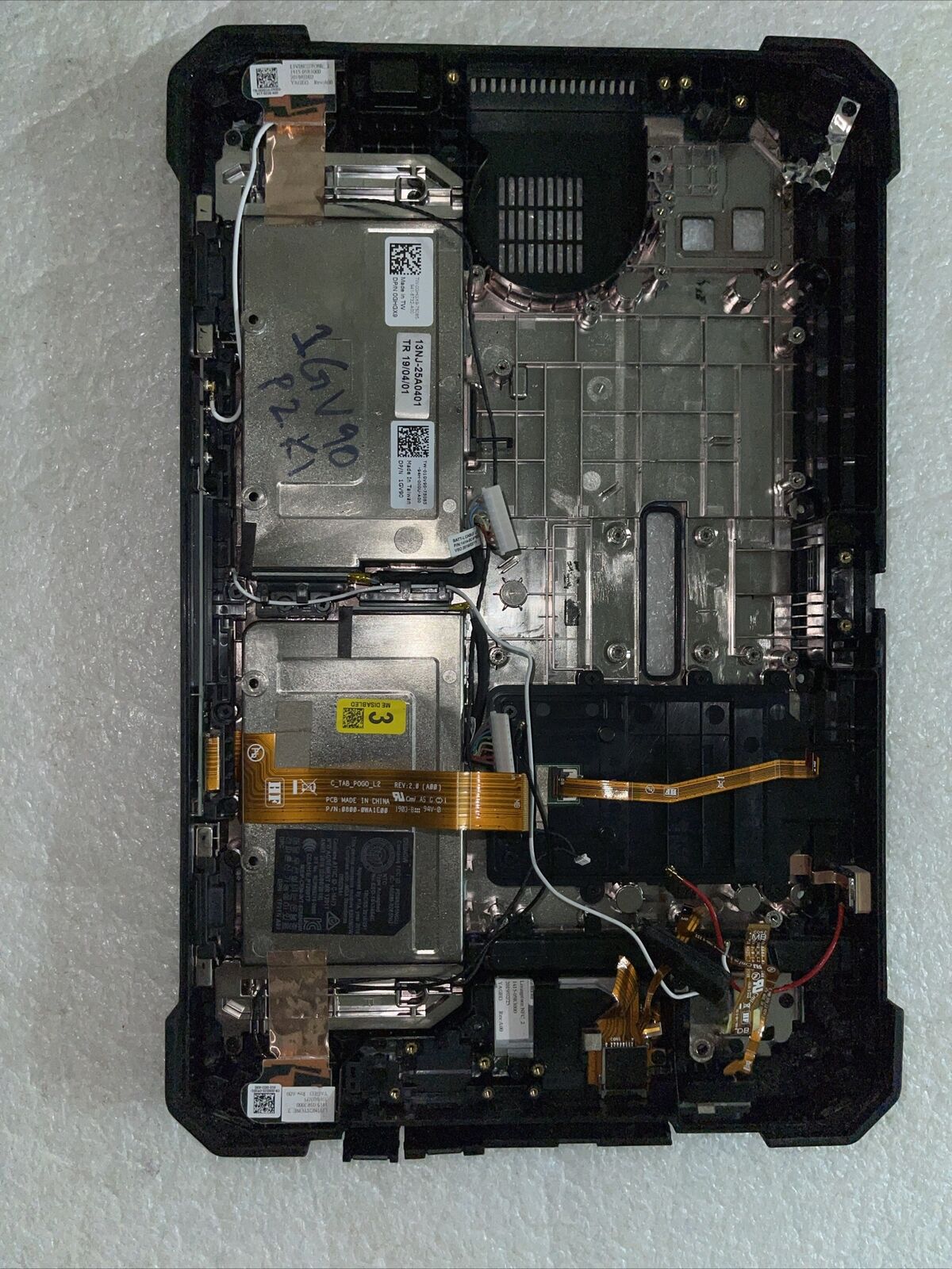 Dell Latitude 7220 Rugged Extreme Tablet Bottom Cover Extras GHGX9 1GV90 P2 K1