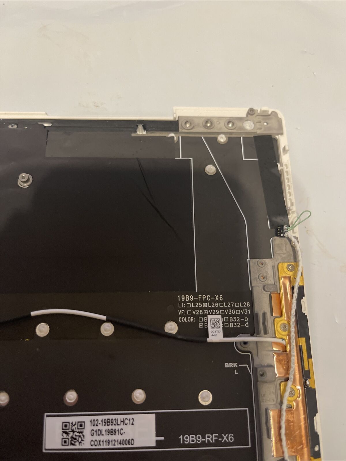Dell XPS 9300 Palmrest Touchpad french Keyboard Assembly GT8XM P6 T1