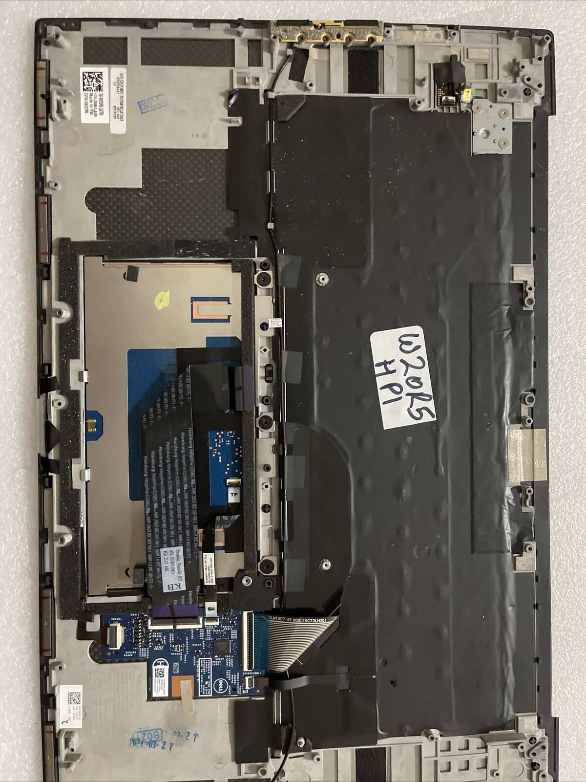 Dell XPS 17 9700 9710 9720 Touchpad Palmrest US Backlit Keyboard DW67K W20R5 HP1
