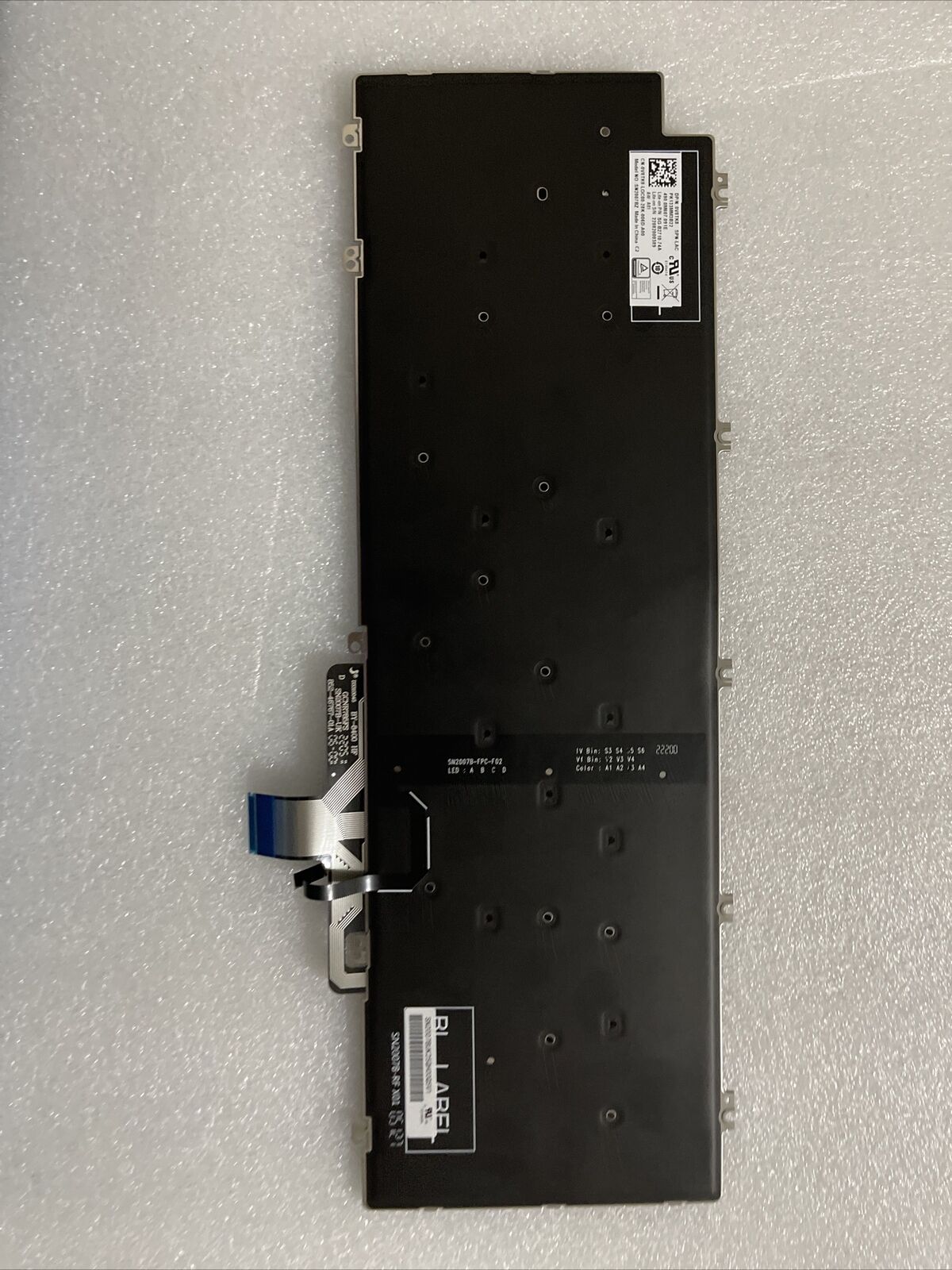 Dell Latitude 5530 5540 Precision 7670 Laptop Backlit Spanish Keyboard